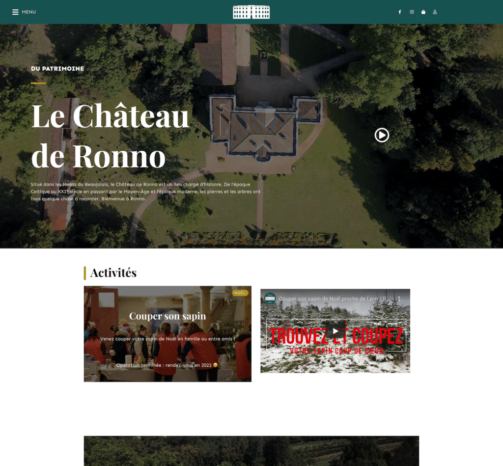ChateauDeRonno cropped Agence de communication AdSum site WordPress Lyon