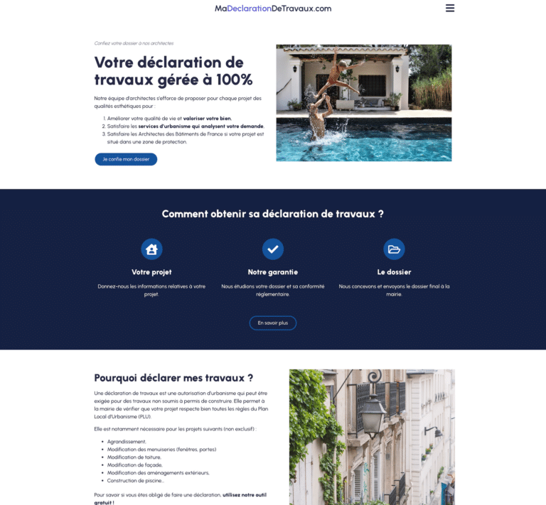 MaDeclarationDeTravaux cropped Agence de communication AdSum site WordPress Lyon